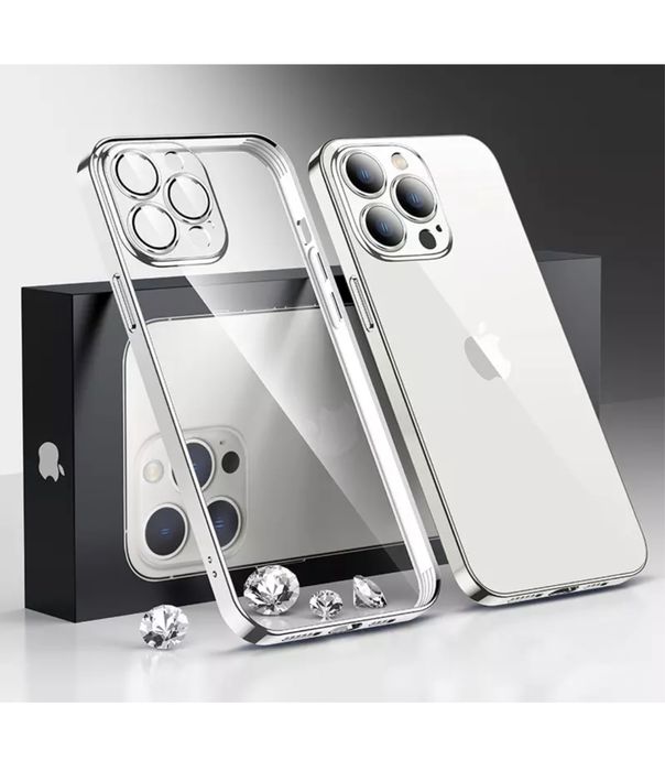 Husa Electroplate Slim Silicon 0,5MM - Iphone 13/14 PRO MAX PLUS