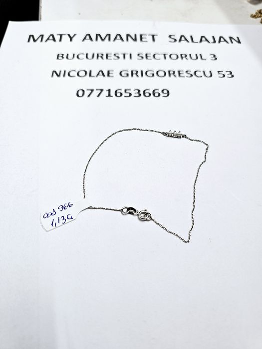 Vand bratara picior din aur 14 k 1.13 g cod 966