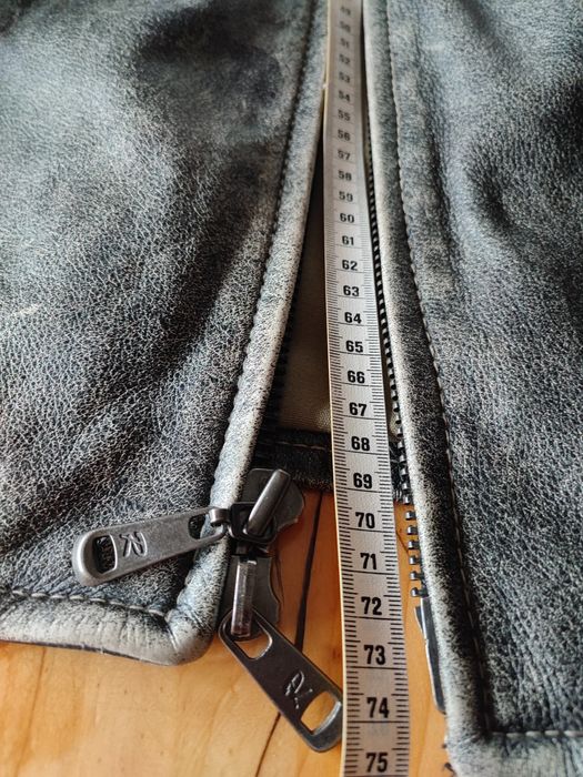 Винтидж Мъжко кожено яке Cafe Racer Rogue Leather  by  Reilly Olmes Xl