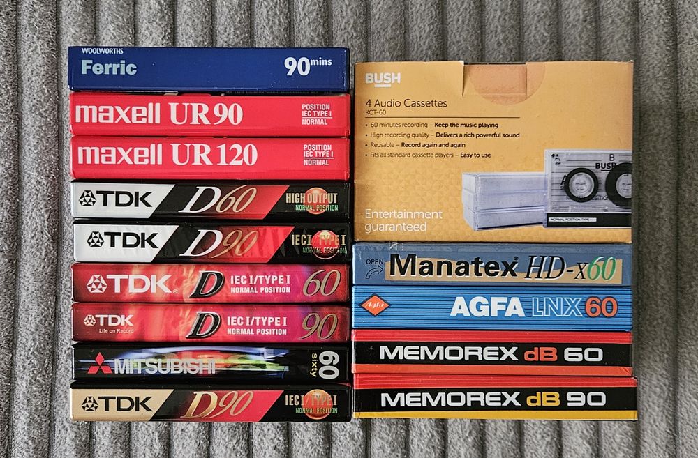 17 Casete Audio Noi Maxell TDK AGFA Memorex