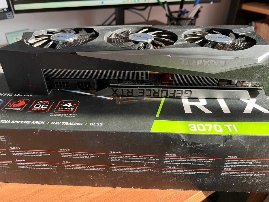 Placă video NVIDIA GeForce RTX 3070 Ti Gigabyte Gaming OC 8GB GDDR6X