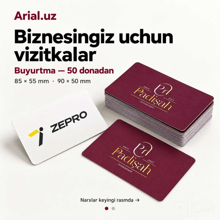 vizitka, visitka, vizitka tayyorlash, vizitka chop etish, biznes kart