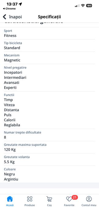 Bicicleta Fitness Magnetica Kondition