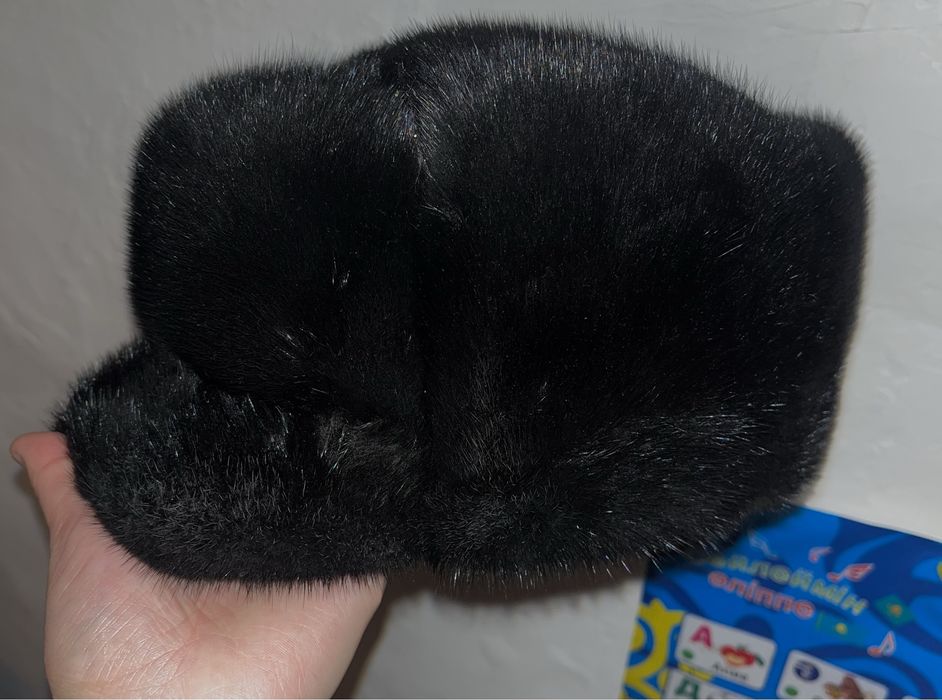 Норковая шапка мужская