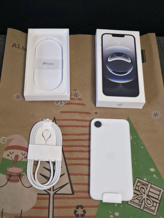ЧИСТО НОВ 128GB iPhone 16e | 16 e Гаранция A1 2027г. White | Бял