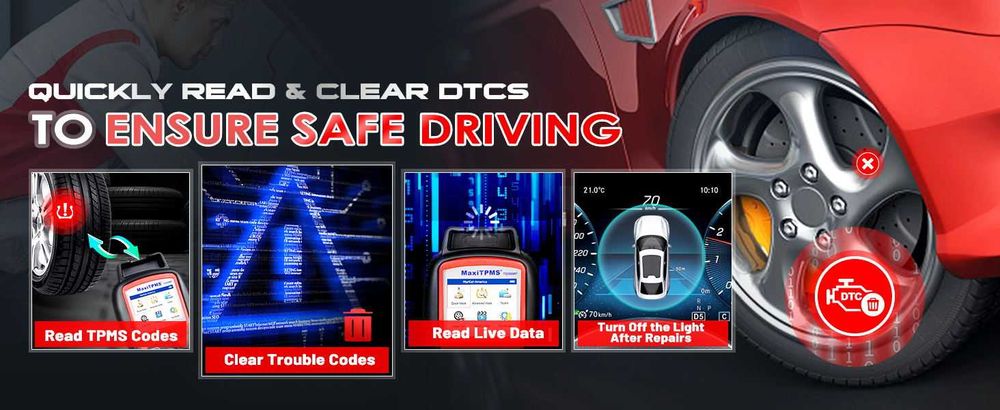 Уред за програмиране на TPMS Датчици Autel TS508WF, доживотни ъпдейти