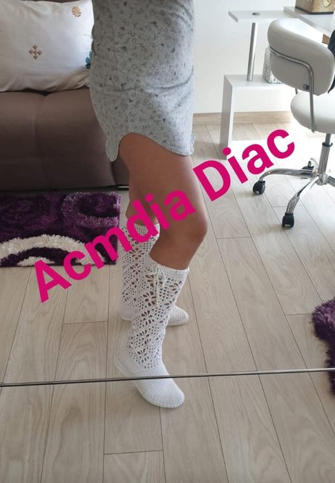 Cizme lungi crosetate