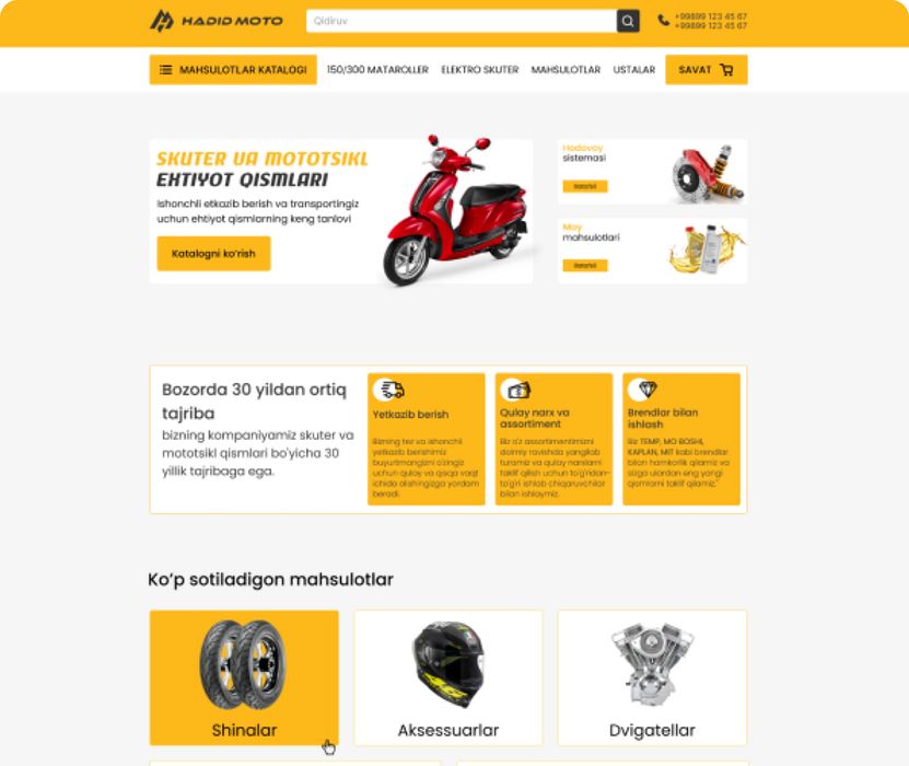 Veb sayt yaratish xizmati