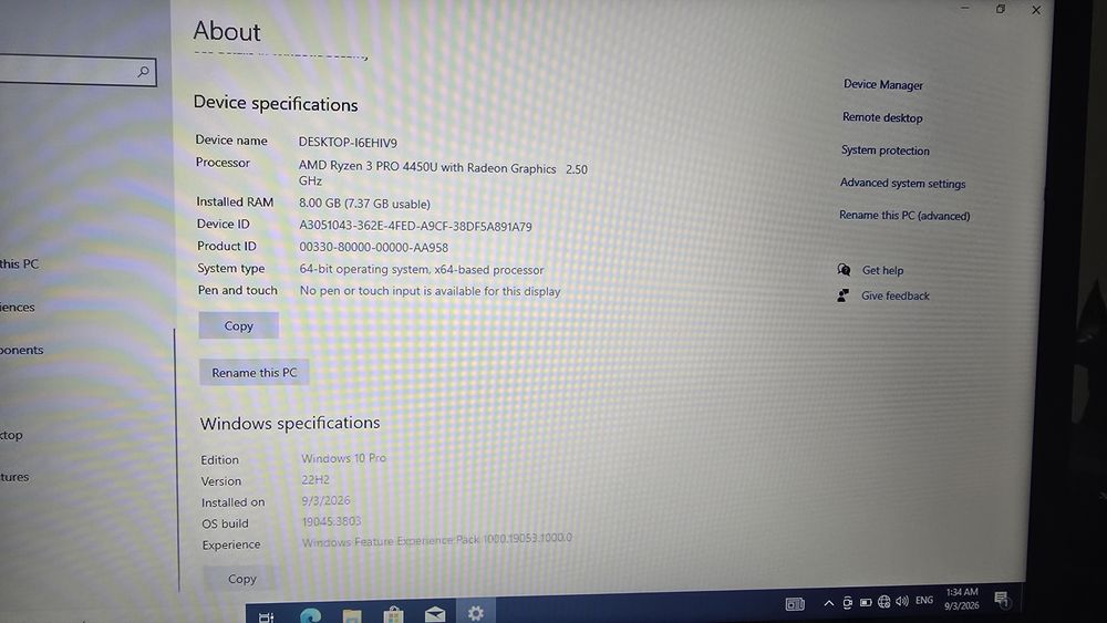 Lenovo ThinkPad L14 G1 | Ryzen 3 PRO 4450U / 8GB / 256GB SSD