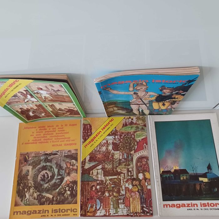 Colectie reviste Magazin istoric, 1975, 1976, 1977, stare foarte buna