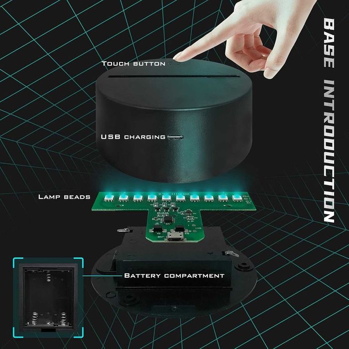 Donald Duck 3D лампи с две плаки