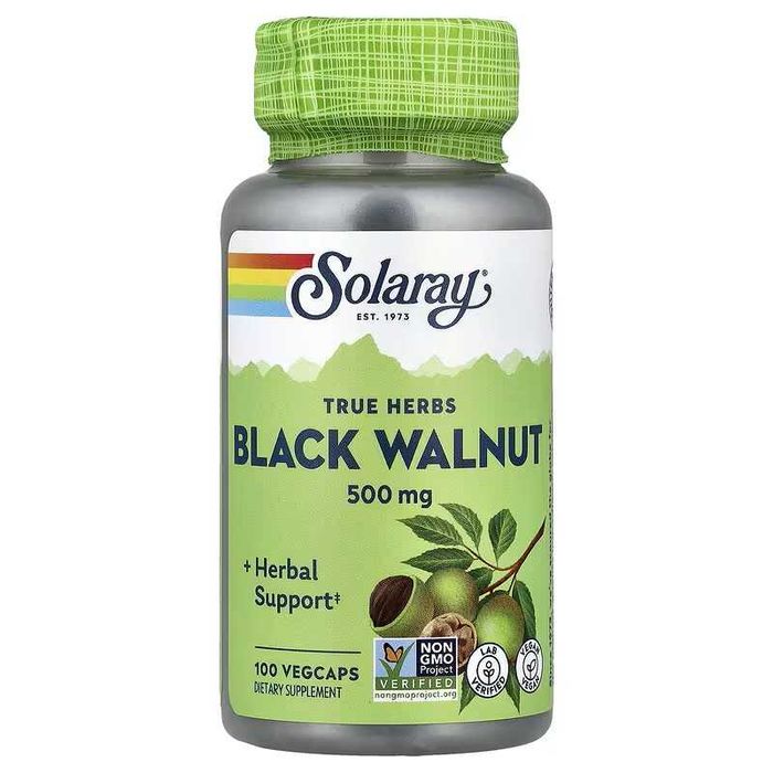 Solaray Black Walnut Hulls скорлупа черного орех чёрный орех