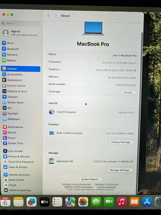 MacBook Pro 15-inch-2018