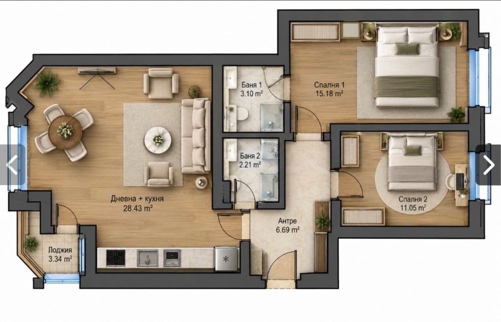 Продава се Тристаен апартамент в София, Център - 112 кв.м за 3081 €/кв.м - Снимка #5