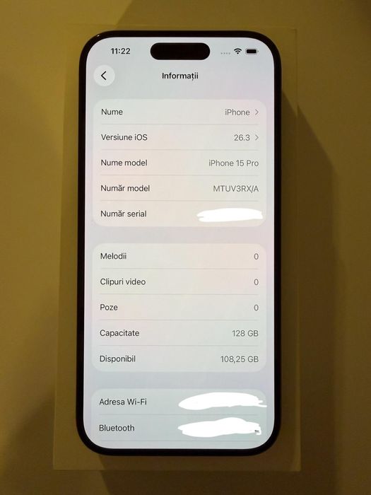 iPhone 15 Pro 128GB Black Titanium