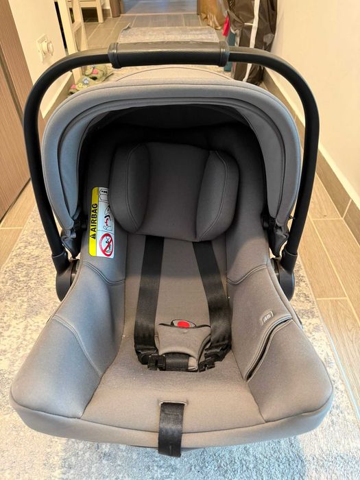 Scoica auto isofix integrat Nuna Pipa urbn nou-nascut factura garantie la cutie
