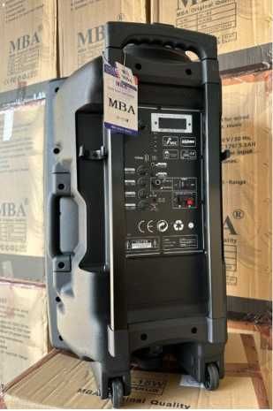 15'' Мощна караоке тонколона MBA F-15W с акумулатор, Bluetooth, FM,