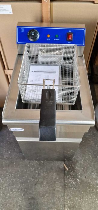 Friteuza electrica profesionala cu suport si robinet golire 16L 220V