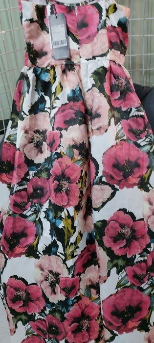 Вечернее платье с маками.