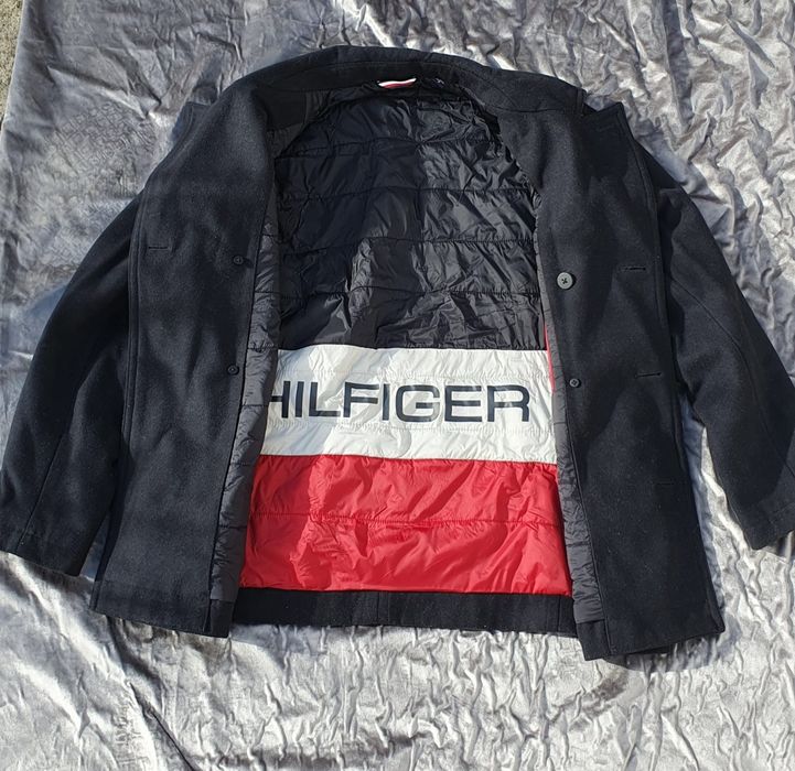 Palton negru Tommy Hilfiger