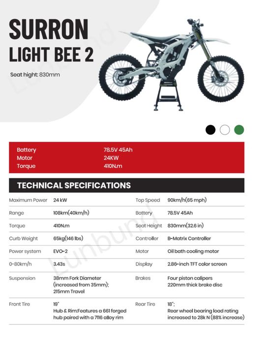 Surron Ver. 2.0 Light Bee 24kW