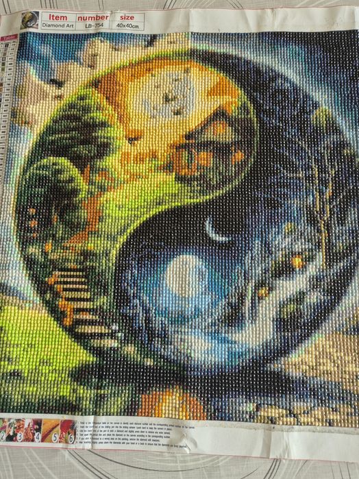 Диамантен гоблен 25/35 във рамка ръчна изработка