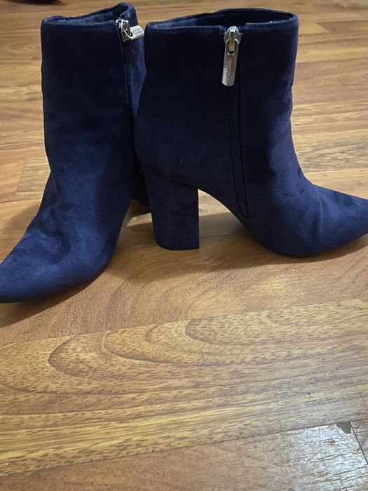 Botine violet cu toc