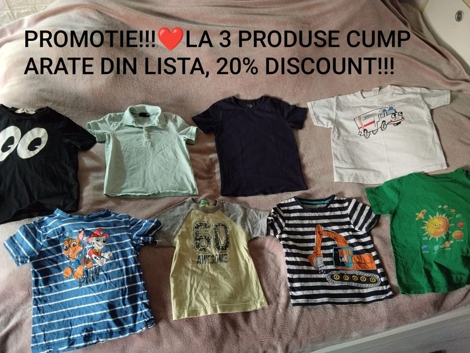 Tricouri băiat 5-7 ani