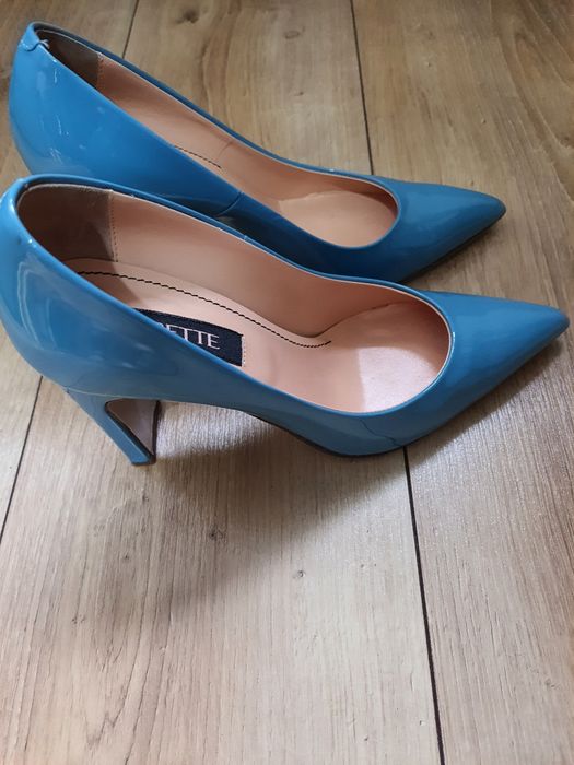 Pantofi Musette piele lacuita bleu