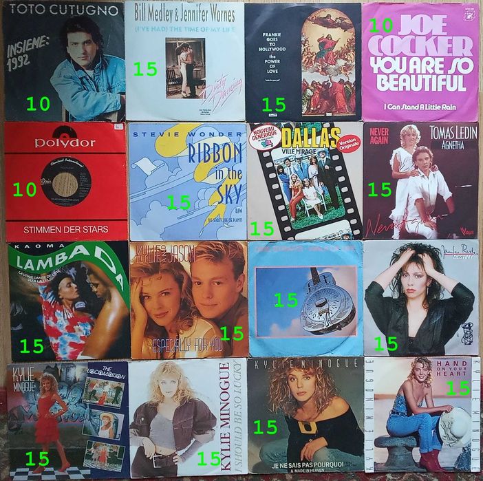 discuri vinil maxi-singles, albume LP si singles 7" / 45rpm