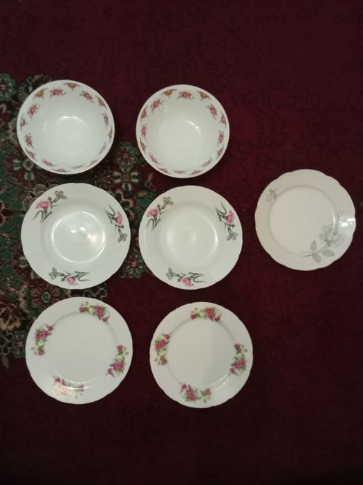 Тарелки большие ГДР Чехословакия Япония старый Китай СССР