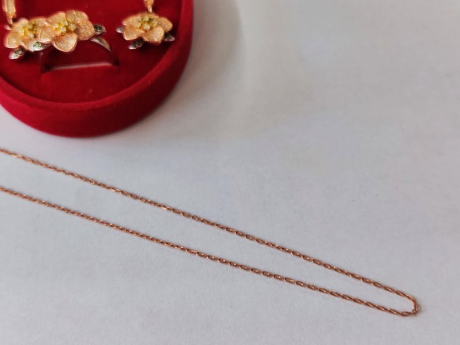 Сребърен комплект обеци,колие и пръстен