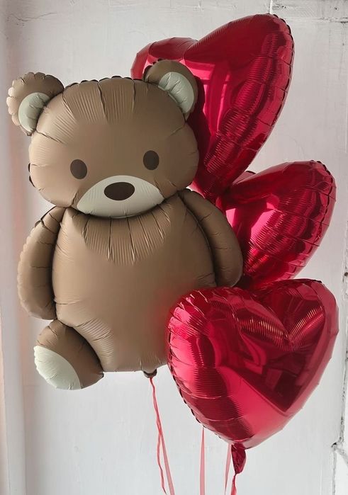 Гелиевые шары, сердца