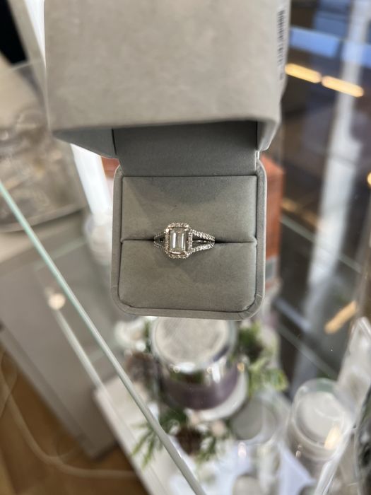 Inel logodna Aur Alb cu Diamant 1.51CT