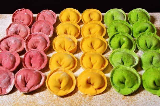 Цветные пельмени