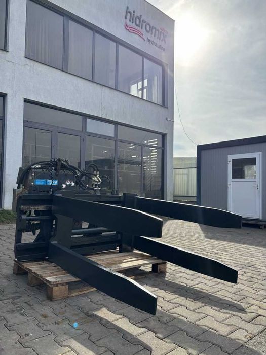 Atașament stivuitor KAUP Bale Clamp cu furci duble + rotator