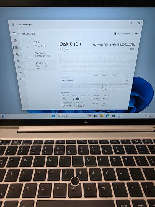 Hope Amanet P4 Laptop HP ELITEBOOK 845 G8 RYZEN 5 PRO 5650U 32GB RAM