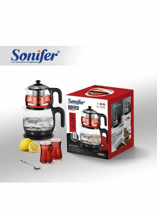 Электрический + заварочный чайник с подсветкой Sonifer 2089