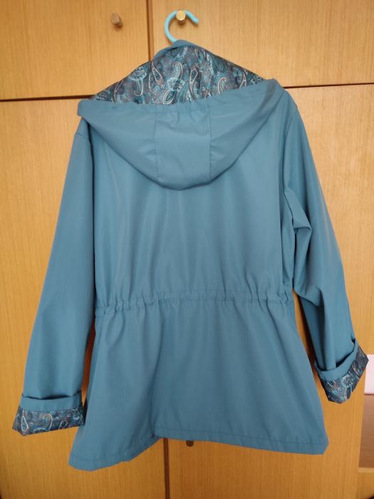 Светло син  тренч