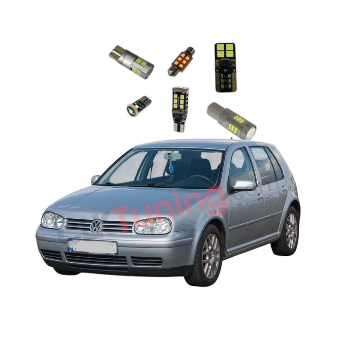 Pachet becuri led leduri pt interior pentru Volkswagen Golf 4