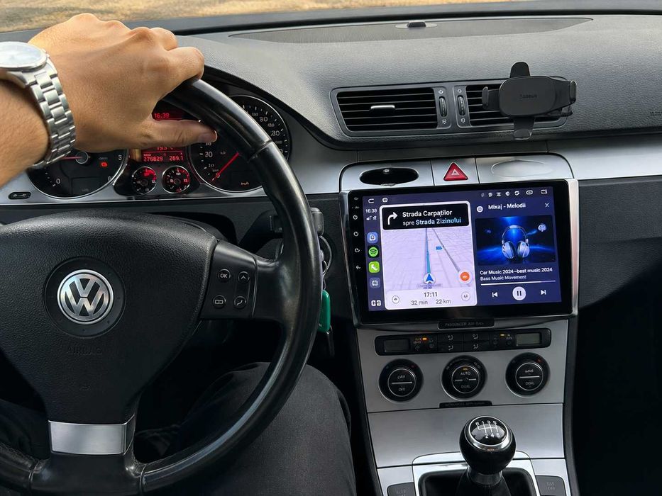 Montaj Navigație Android Casetofon Camera Statie Bass Difuzoare Auto