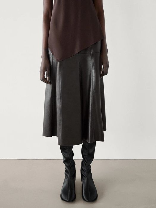 Fusta din piele Massimo dutti