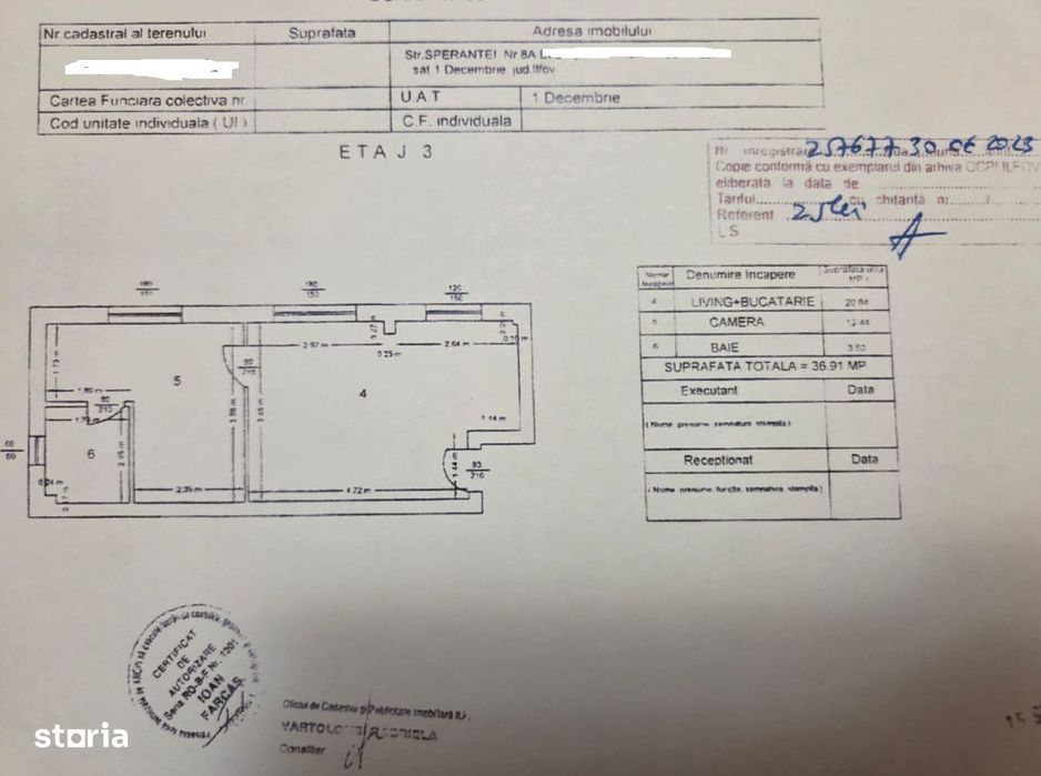 apartament cu 2 camere, mobilat si utilat cu vedere LIBERA