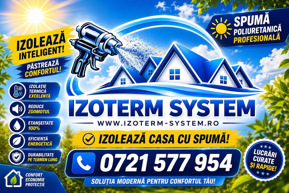 Izolatii cu spuma poliuretanică/pod/acoperiș-Firma Autorizată