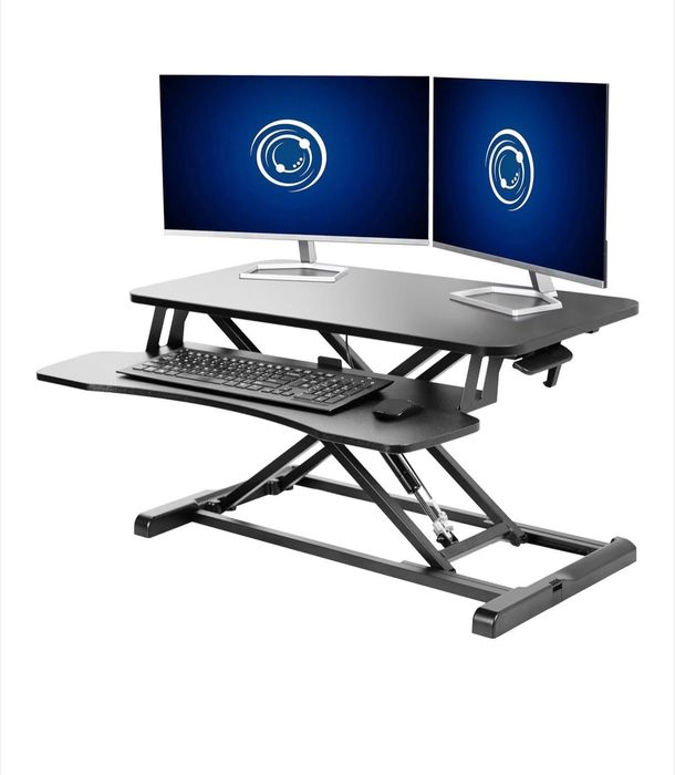 Регулируема стойка за бюро, маса за лаптопи и монитори - сгъваема