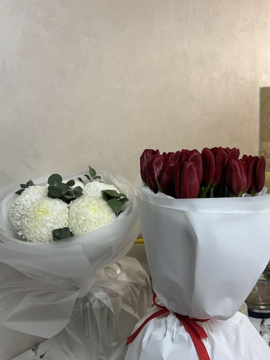 Букет цветы тюльпаны