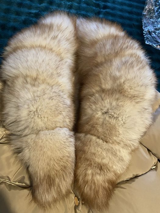 Geaca cu blana de vulpe