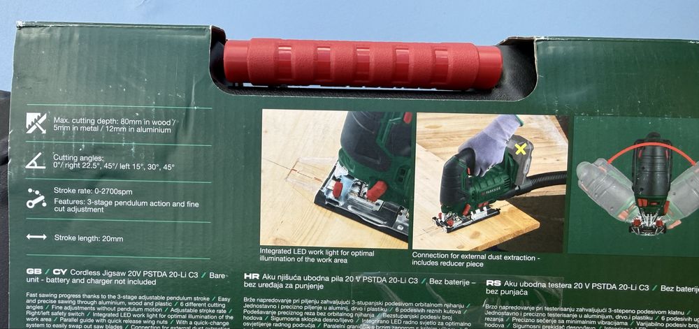 Feresteau pendular pe acumulator  20v Parkside