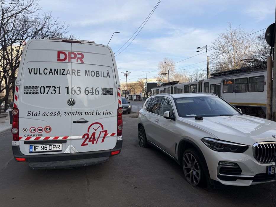 Vulcanizare mobila NON STOP 24/7 Bucuresti/Ilfov/A0/A1/A2