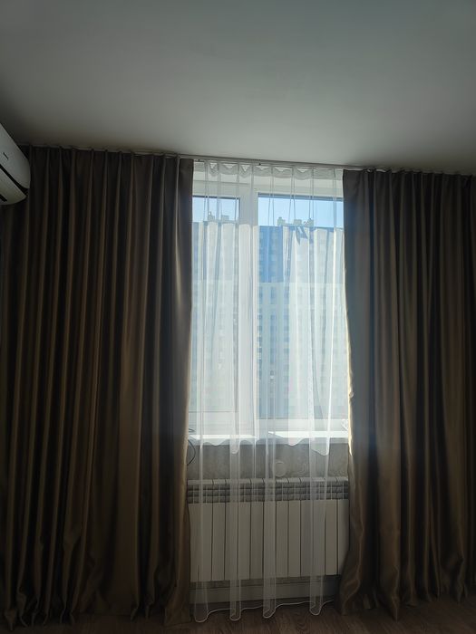 Шторы блэкаут, тюль 5 м